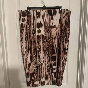 Tan and brownish a-line skirt